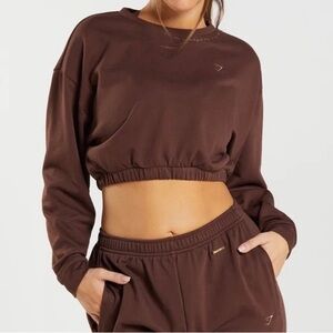 Jogger and Crewneck pants and crewneck set (beige /tan)